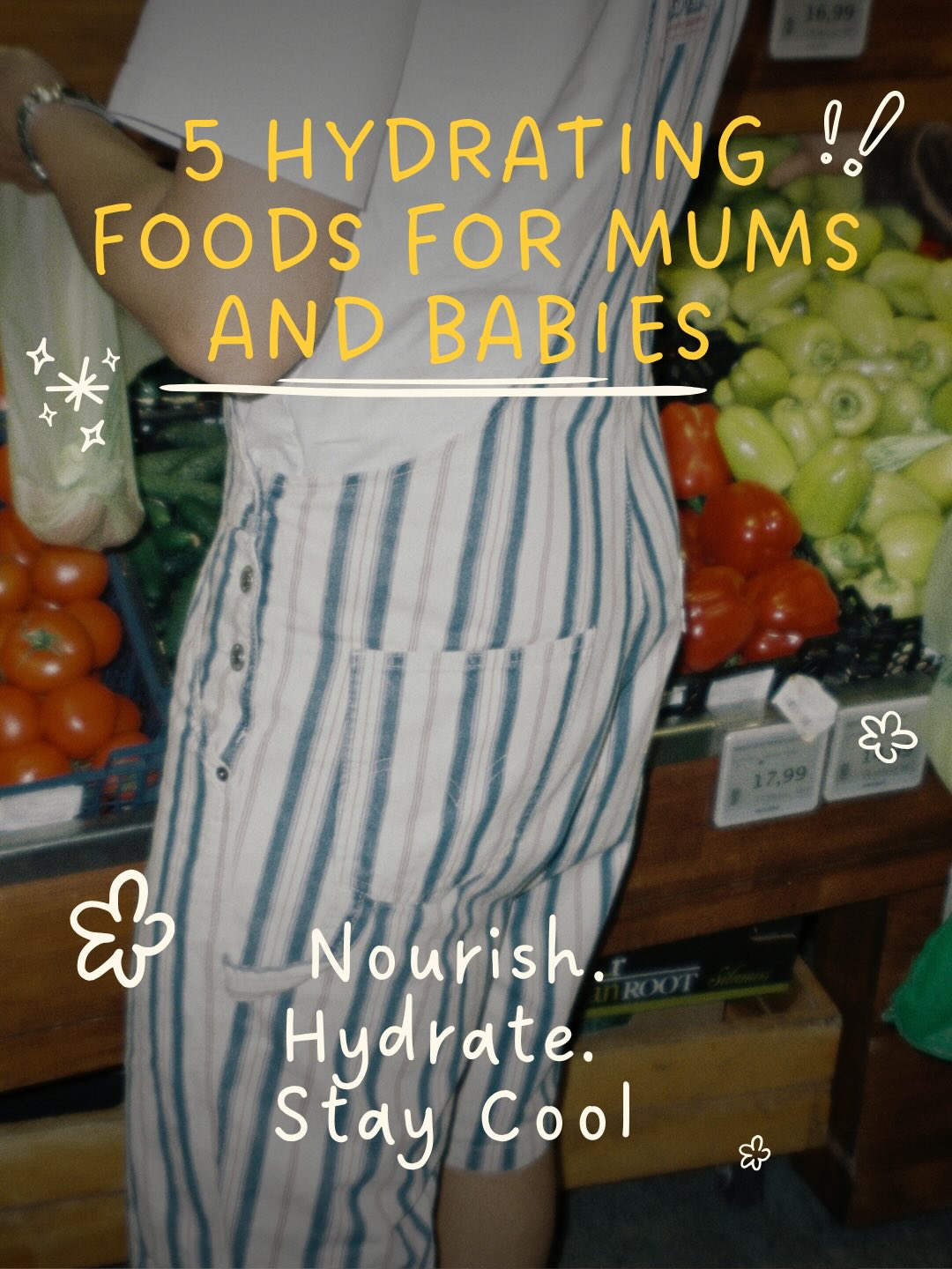Hot days call for simple, juicy snacks 🌞 

Here’s 5 easy foods that can help support hydration for both you and your little one 💚

Any you would add to the list? 

#postnatal #mumsndbaby #heatwave #motherhood